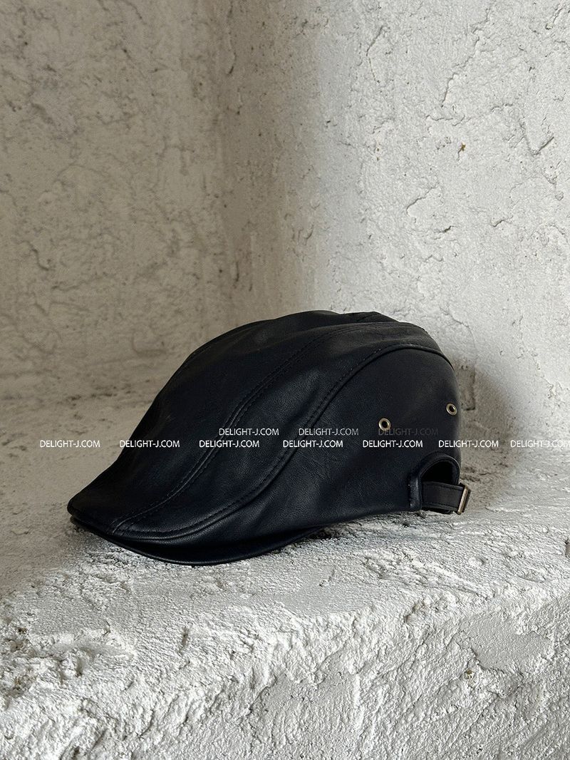 Leather Leather Hunting Cap