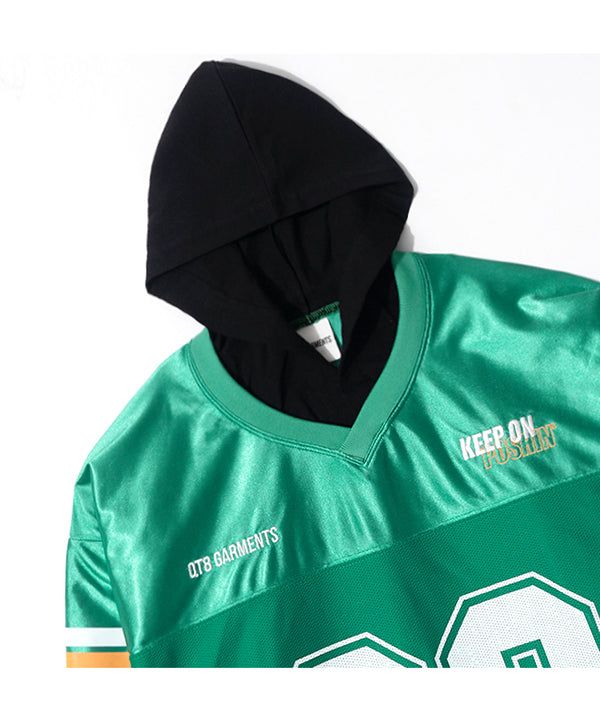 OC Football Layered Hoodie Jersey (Green)