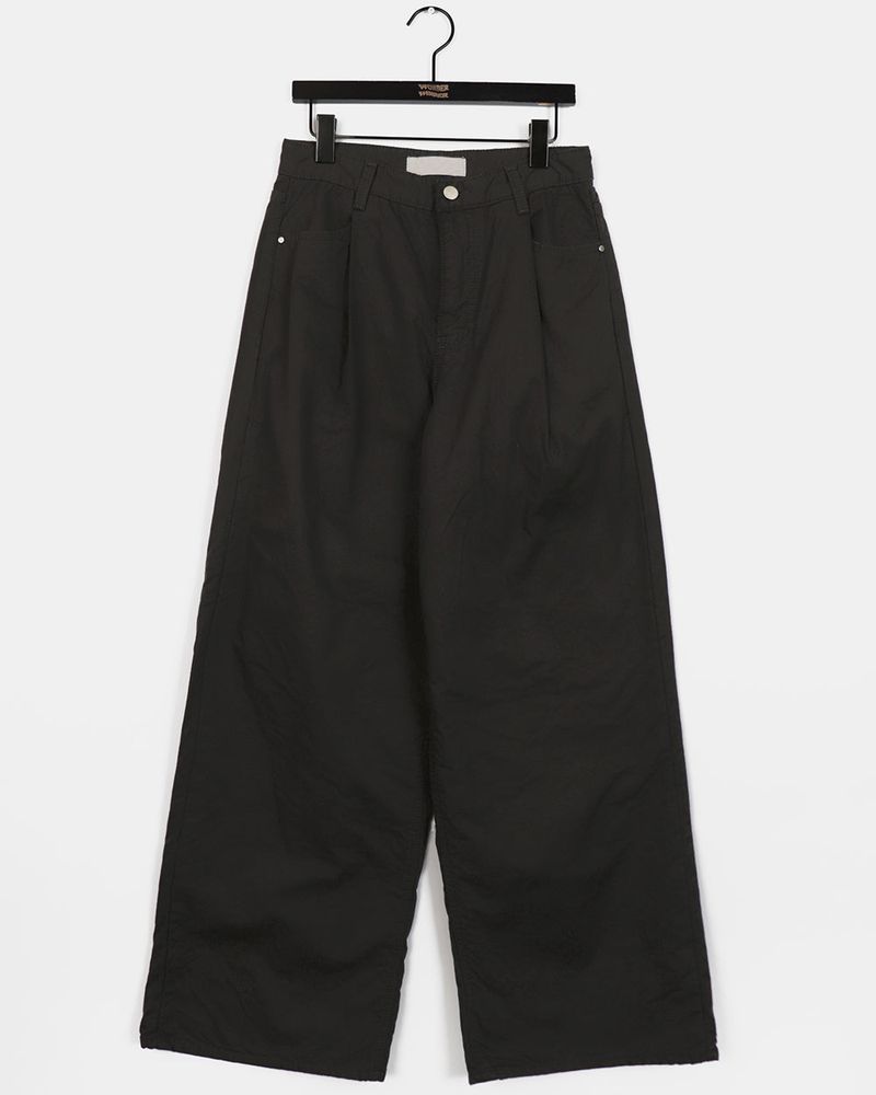 Soneck nylon cotton wide cargo pants