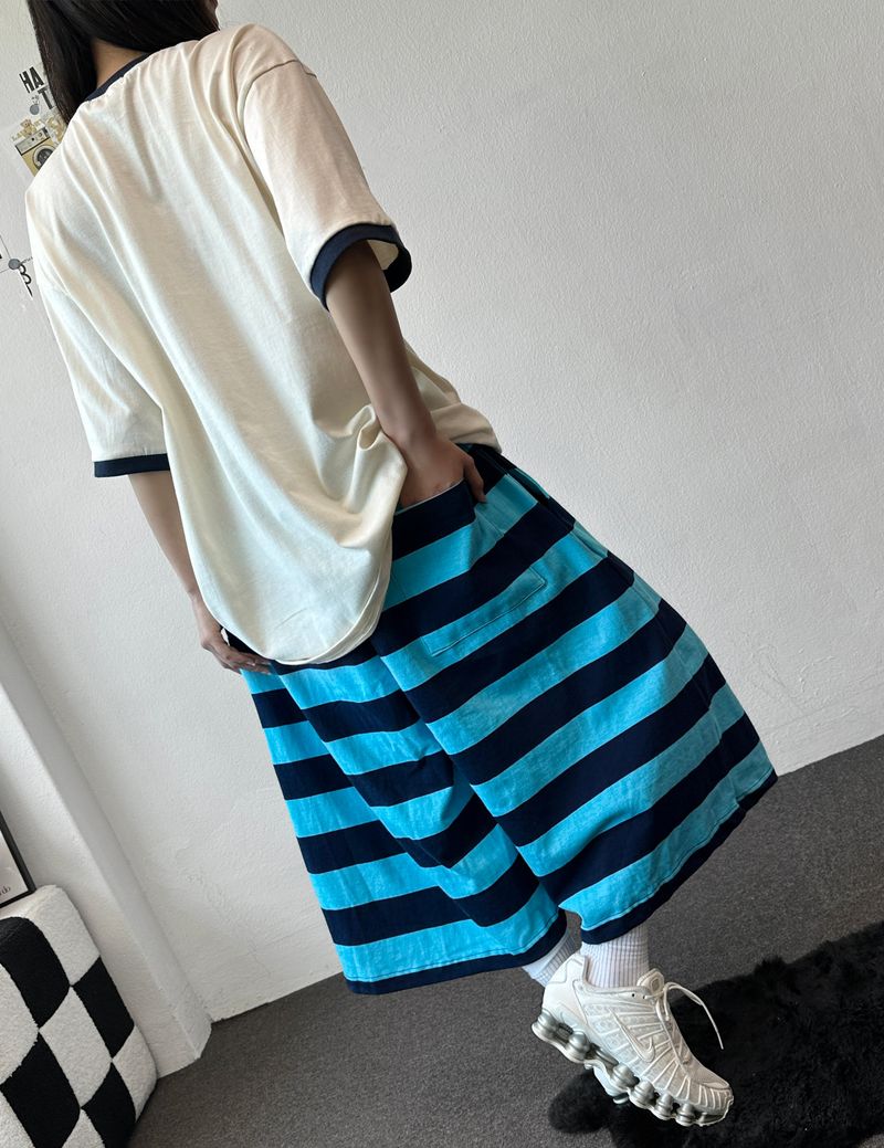 Sungre Raglan Contrast Oversized Tee 3color