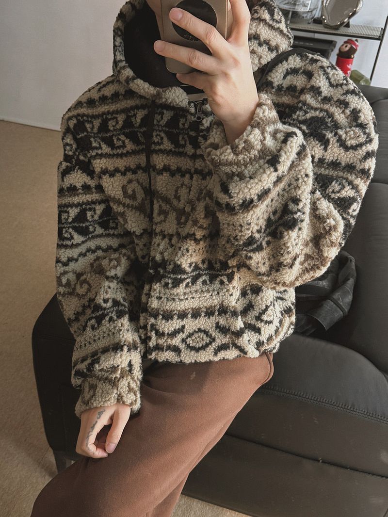 ASCLO Jacquard Boa Jumper (3color)