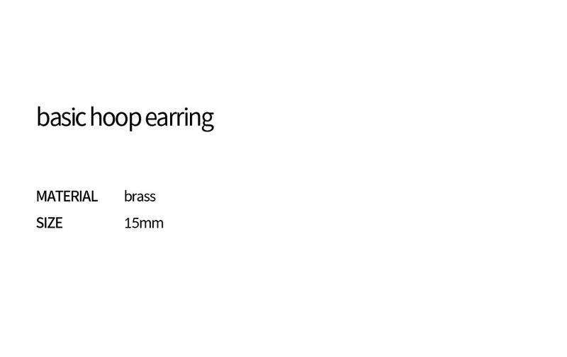 basic hoop earring