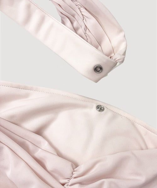 SHEER HALTERNECK TOP
