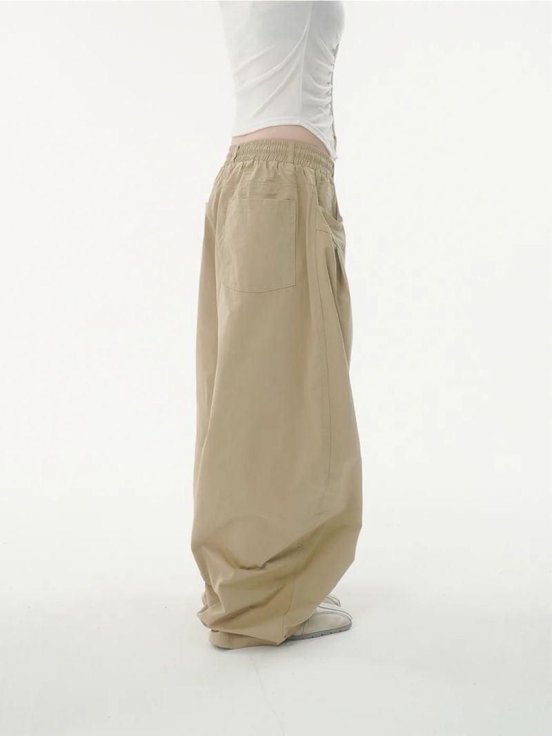 Benny cotton wide pants -4C