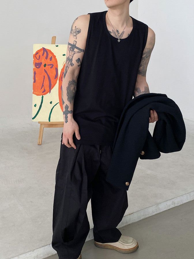 HOLY IN CODE(ホーリーインコード)の「No.0670 basic slit sleeveless (3color)(Tops)」