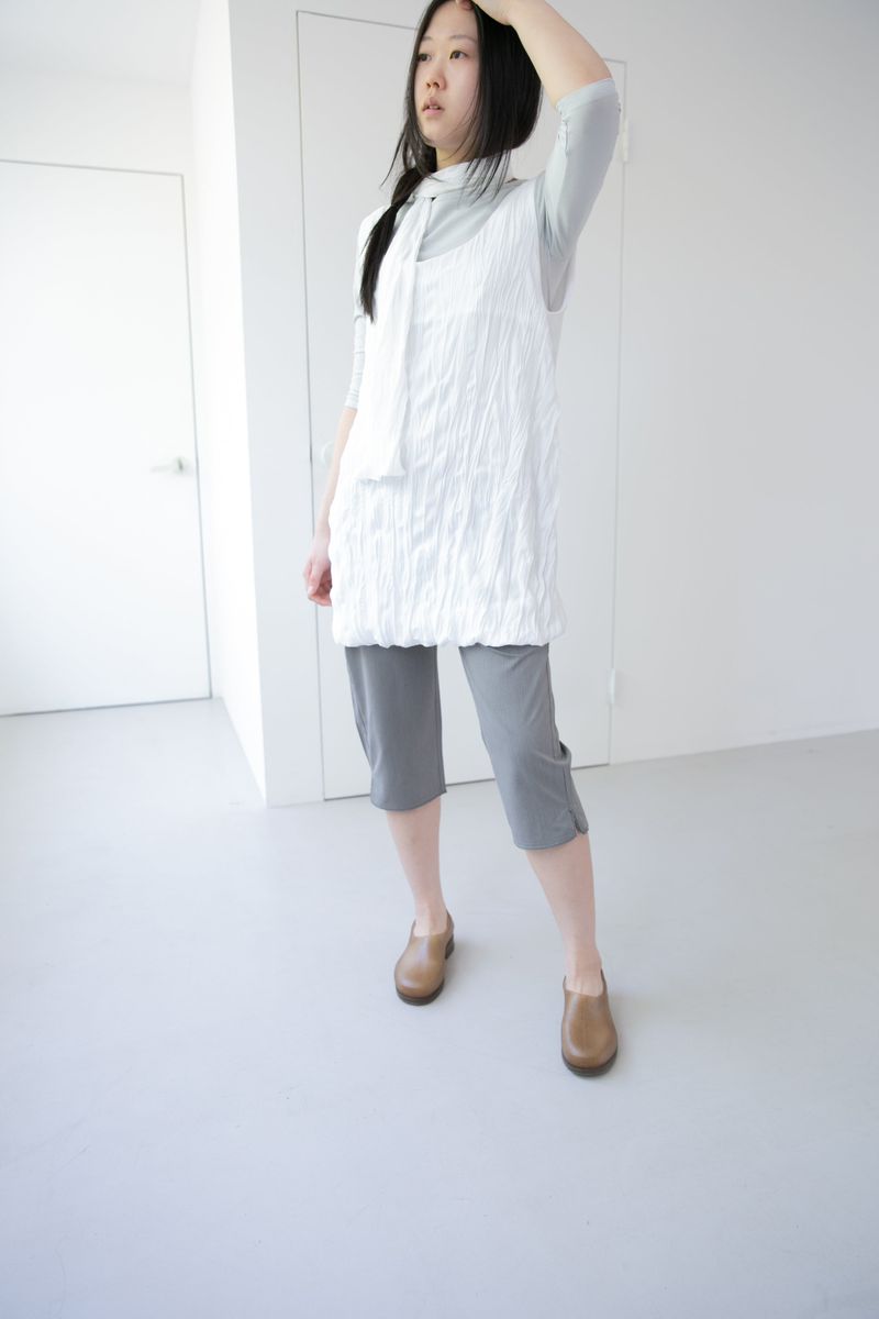 wrinkle scarf sleeveless ops(3colors)