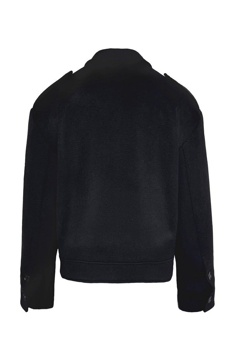 Relaxed Epaulet Wool Jacket