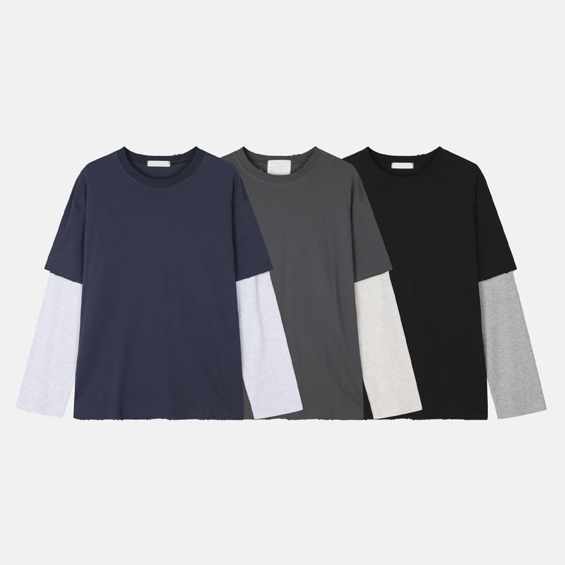 Bebe Waffled Layered Longsleeve