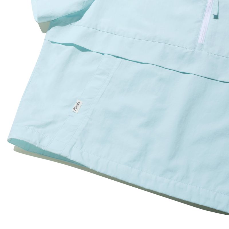 UNI MONO CHERRY HALF ZIP UP ANORAK - ICE