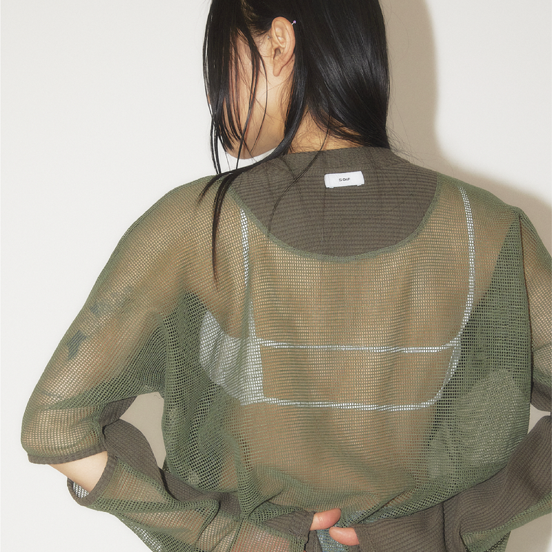 Mesh Waffle long sleeve