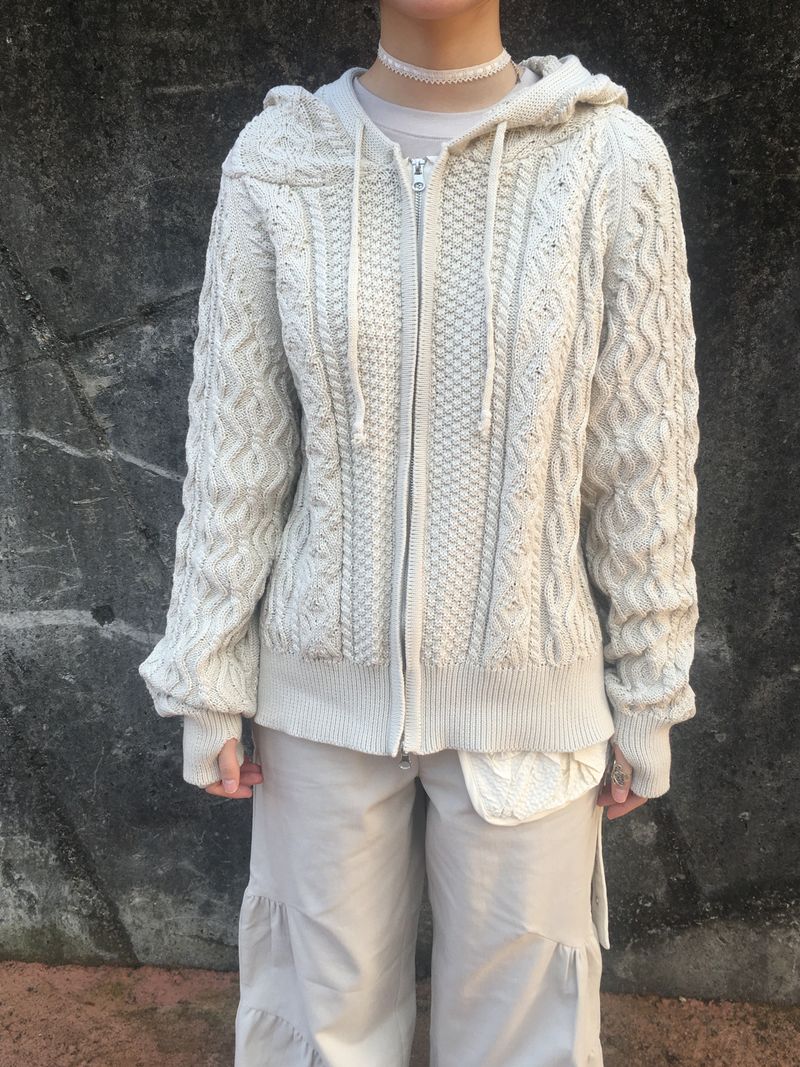 Two Way Cozy Textured Knit Hood