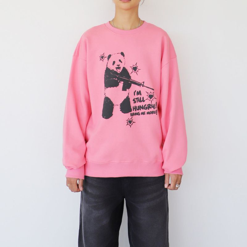 HUNGRY PANDA SWEATSHIRT (PINK)