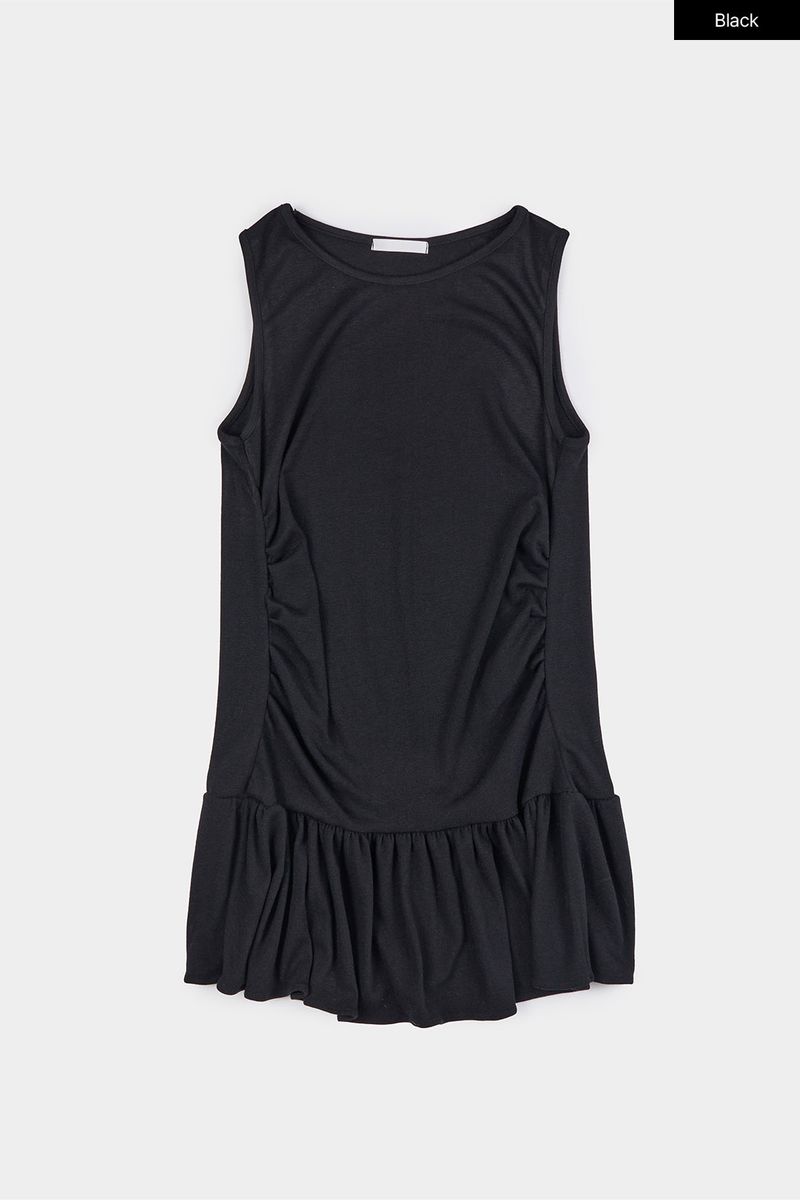 Mers flare sleeveless top