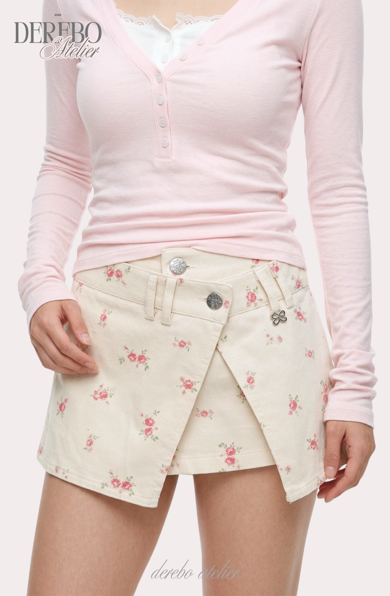 Sugar Flower Mini Pants Skirt