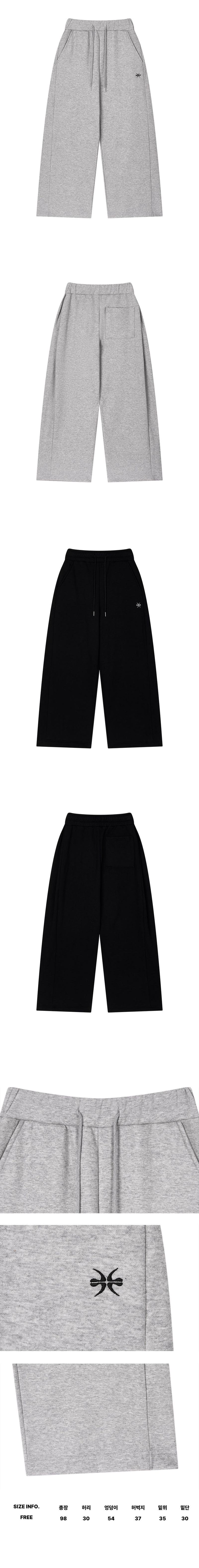 Side Pintuck Wide Sweatpants (26FBT-SHOT01)