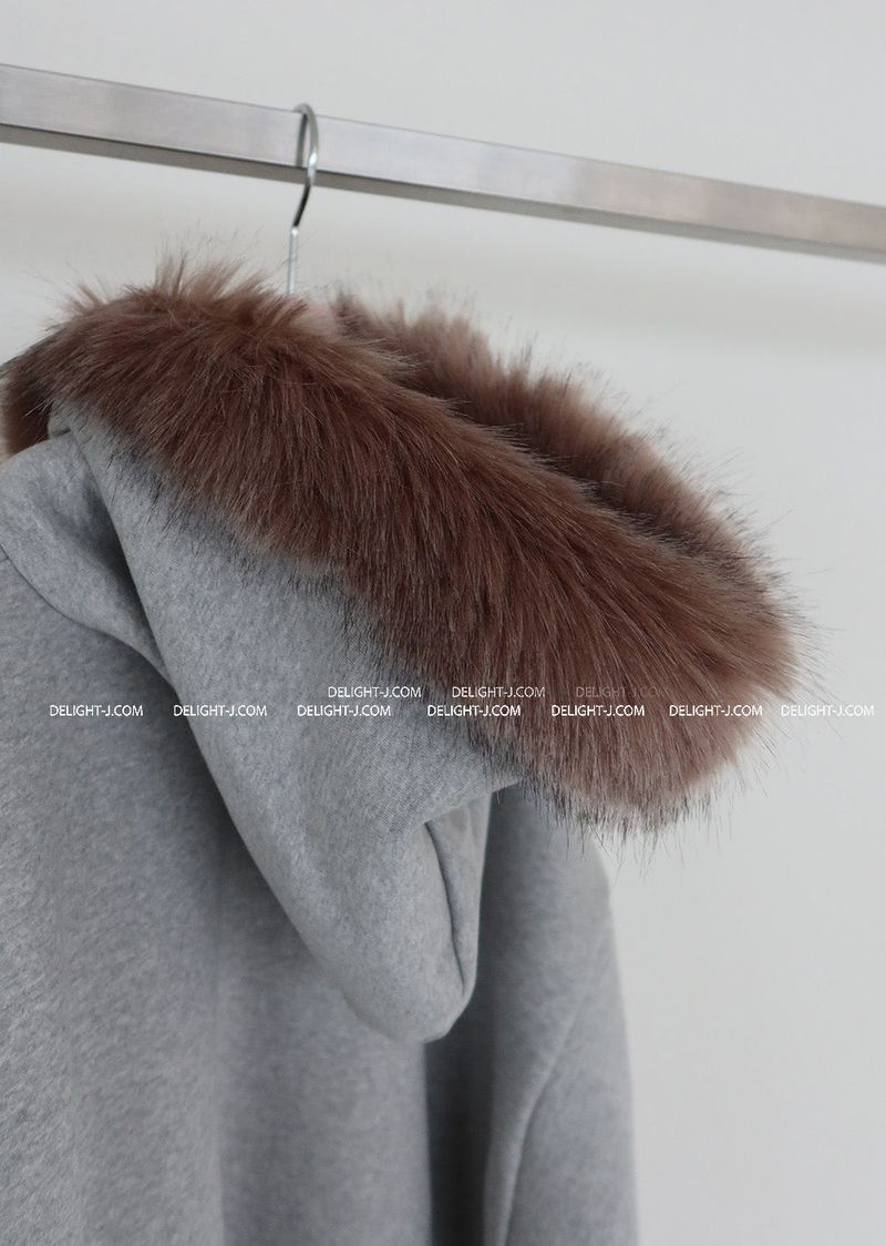 AKI lettering hoodie zip-up
