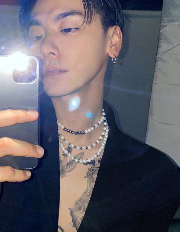 HOLY IN CODE（ホーリーインコード）の「No.8707 HOLY IN CODE pearl & surgical 3type necklace（Accessories）」