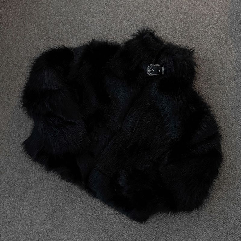 [Premium] ASCLO Western Buckle Fur Jacket