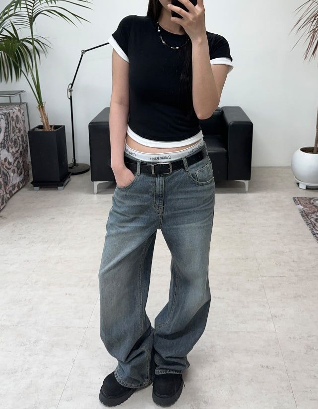 Riden layered crop top