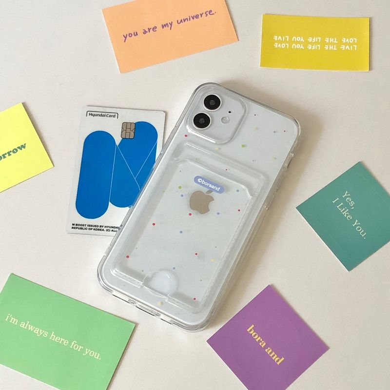 bora and(ボラアンド)の「Sparkle card jelly case (iphone case)(Smartphone Accessories)」