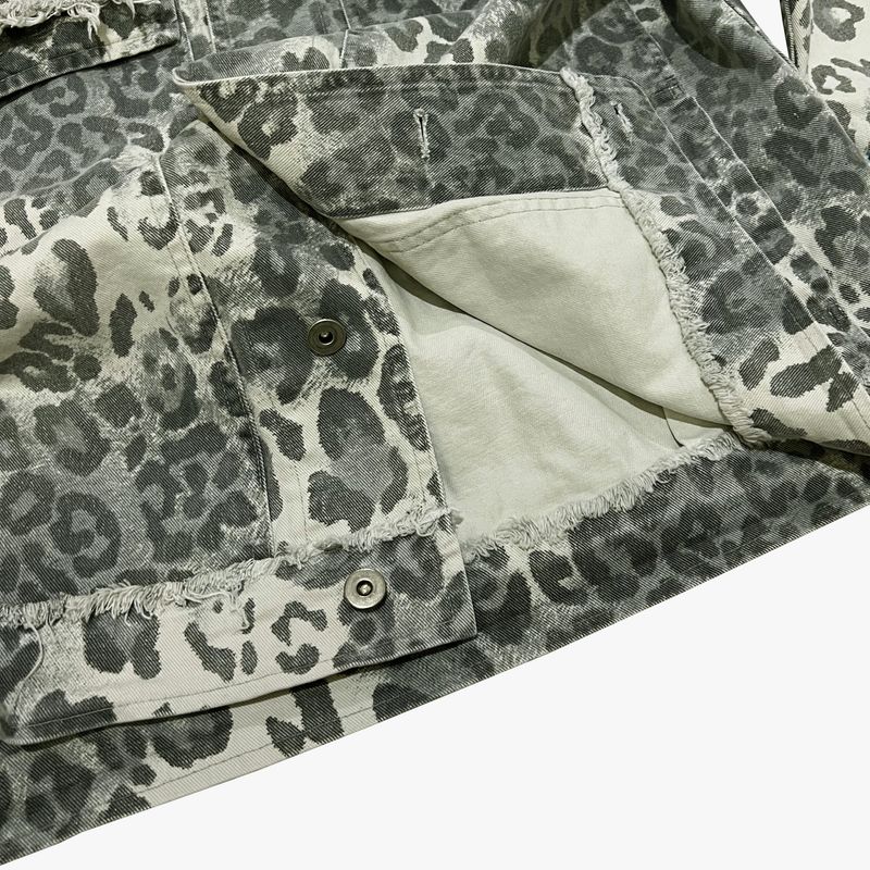 leopard grunge trucker jacket_grey