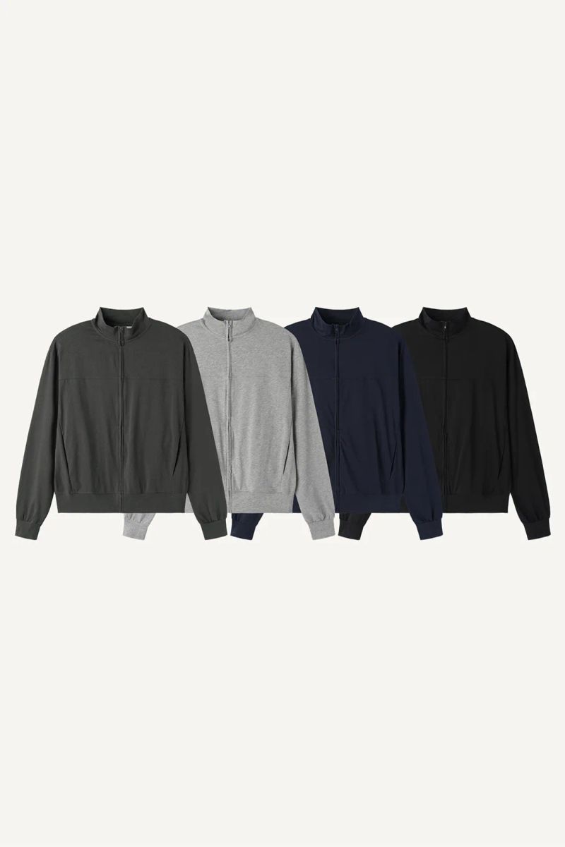 Compact Jersey Zip-up