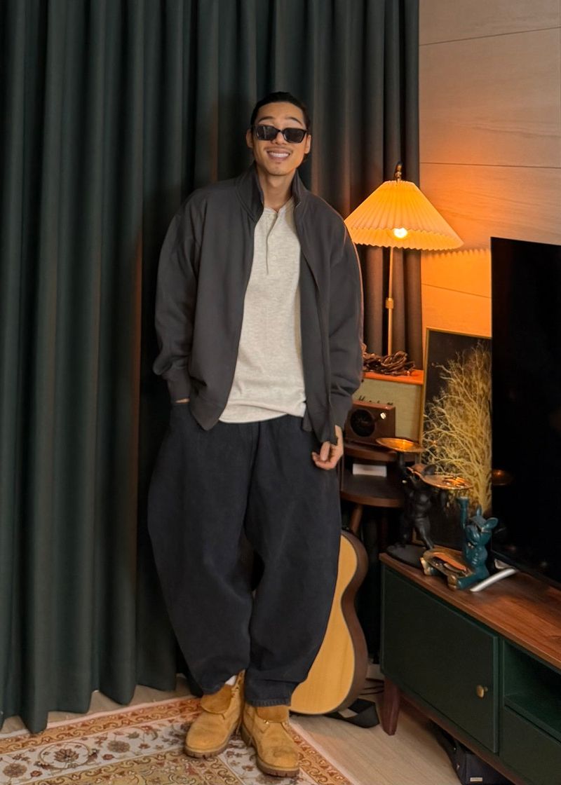 Denim Balloon Baggy Pants 2COLOR