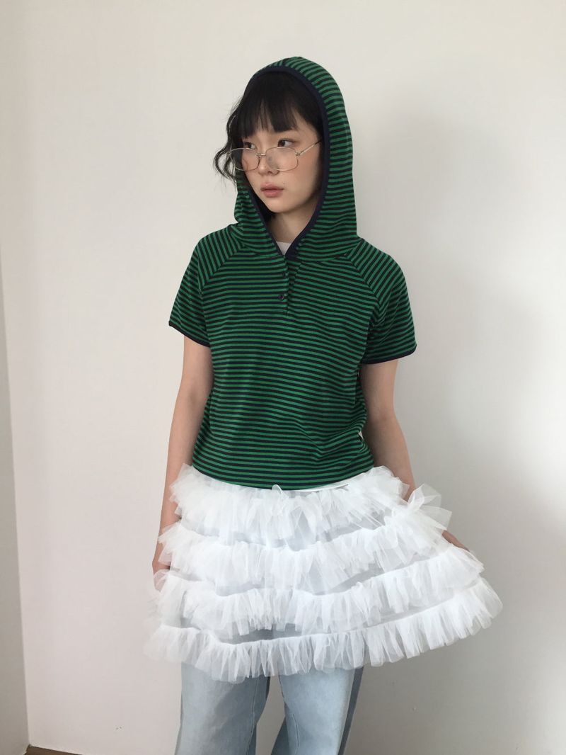 DUGGY（ダギー）の「Mini Tiered Skirt (2color)（Skirts）」