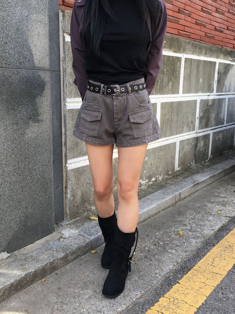 Tart-Washed Cargo Pocket Short Pants (4c)