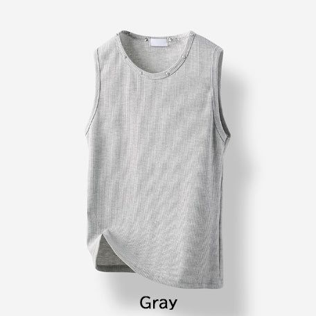 Node Stud Ribbed Sleeveless