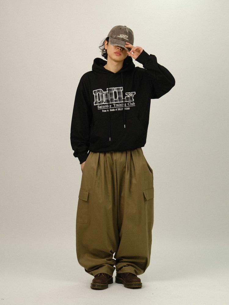 LILY Check Patch Hoody T-shirt