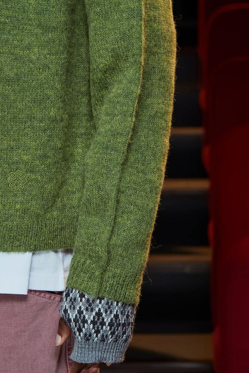 TUCK ALPACA KNIT / GREEN