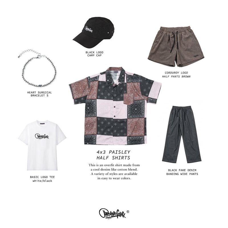 4x3 PAISLEY HALF SHIRTS