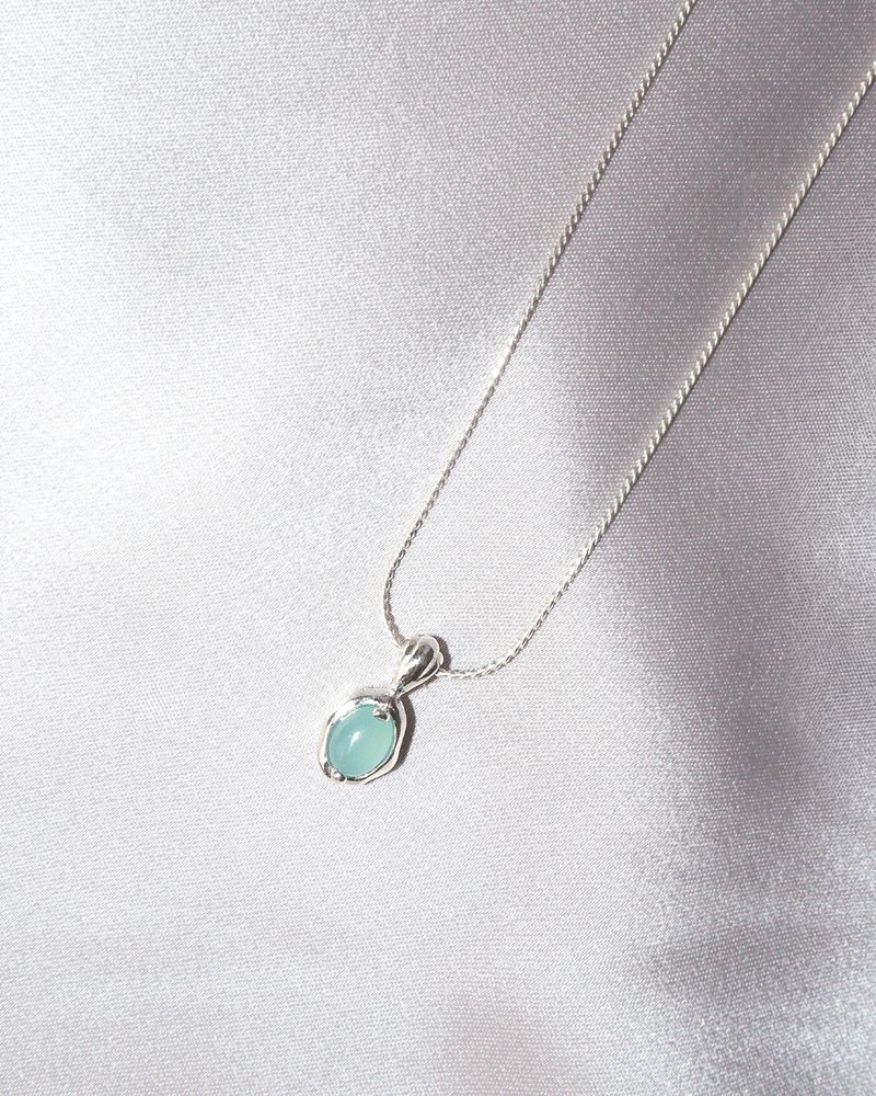 [MADE] water drop necklace