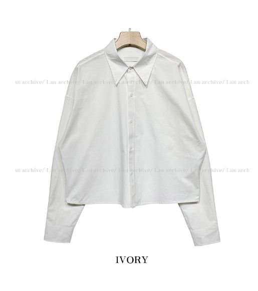 Cutty washed cropped shirt