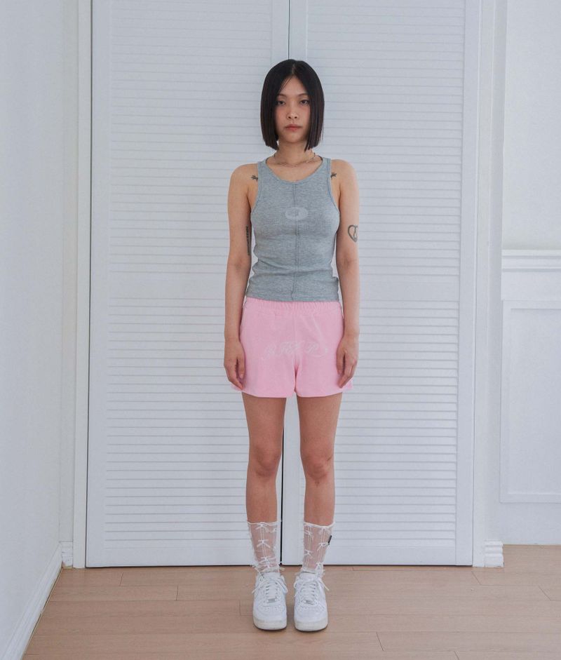 half logo sleeves_grey