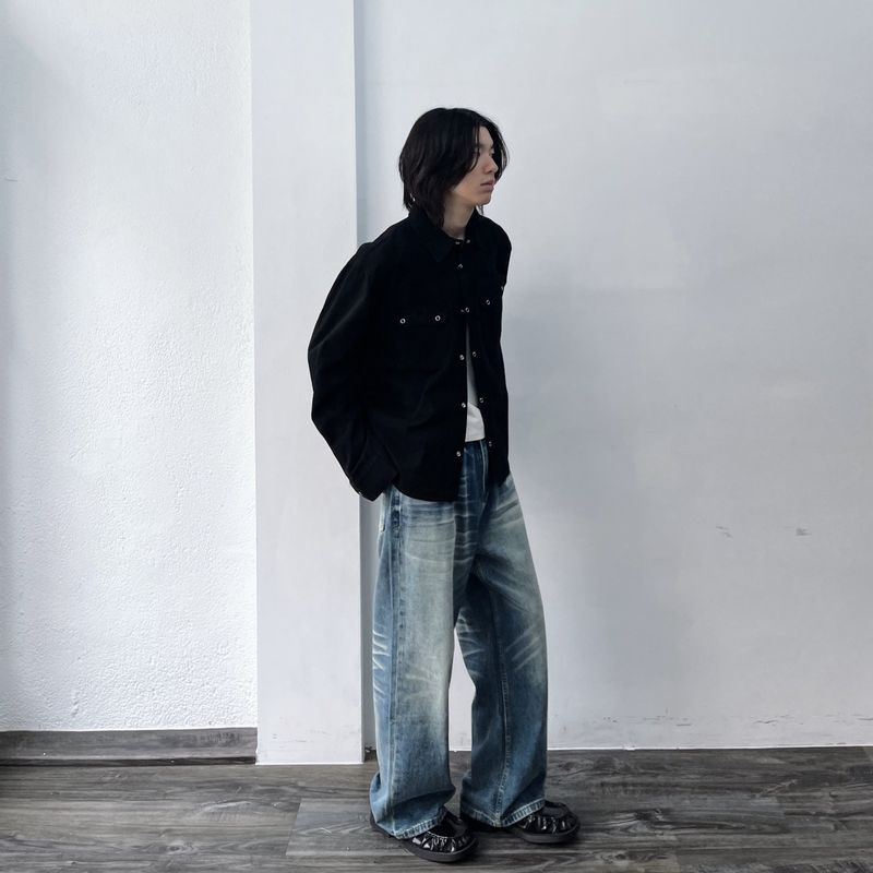 High-Street Structured Twill Shirt