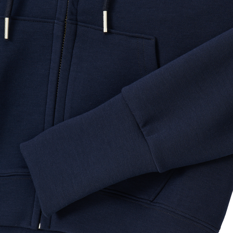 AirSoft Essential Crop Hood Zip-up - NAVY