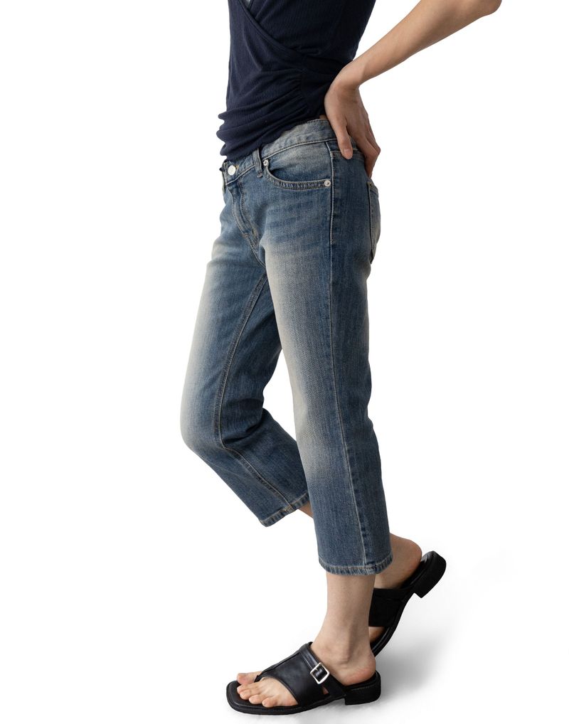 Vintage Capri Denim Pants (low-rise)