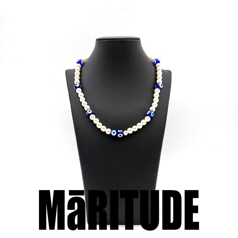 EVIL EYE NECKLACE (2COLOR)