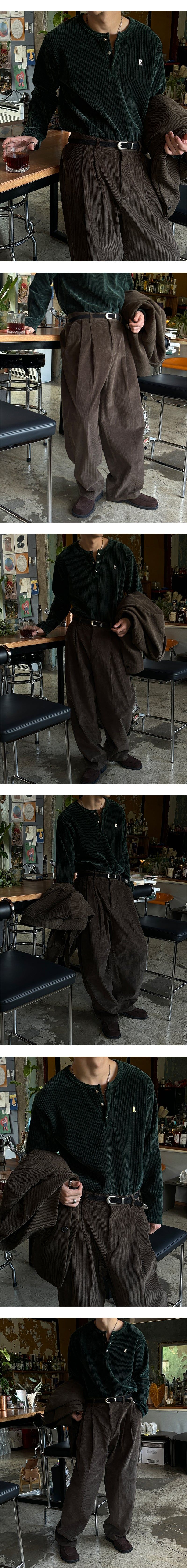 [SET UP가능] Heavy corduroy overfit jacket(3color)
