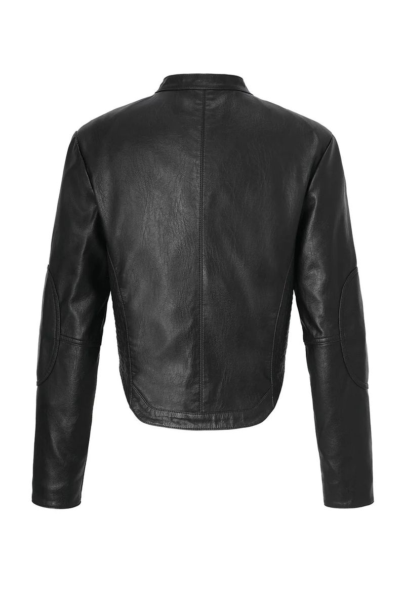 Bella leather jacket - black