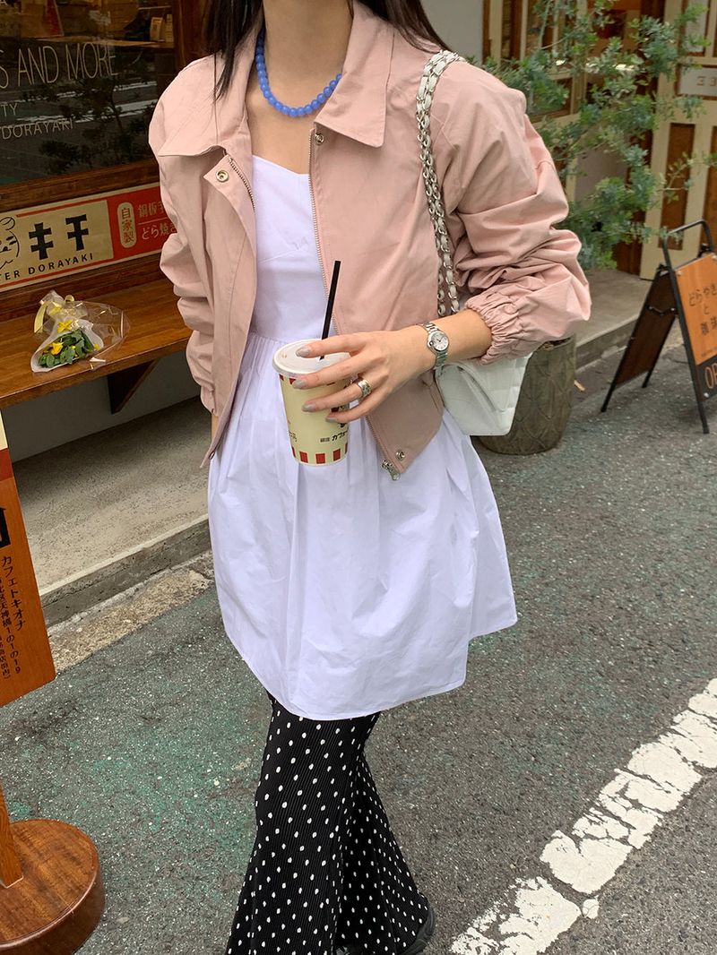[MADE] Dot Pleated Long Bootcut Pants