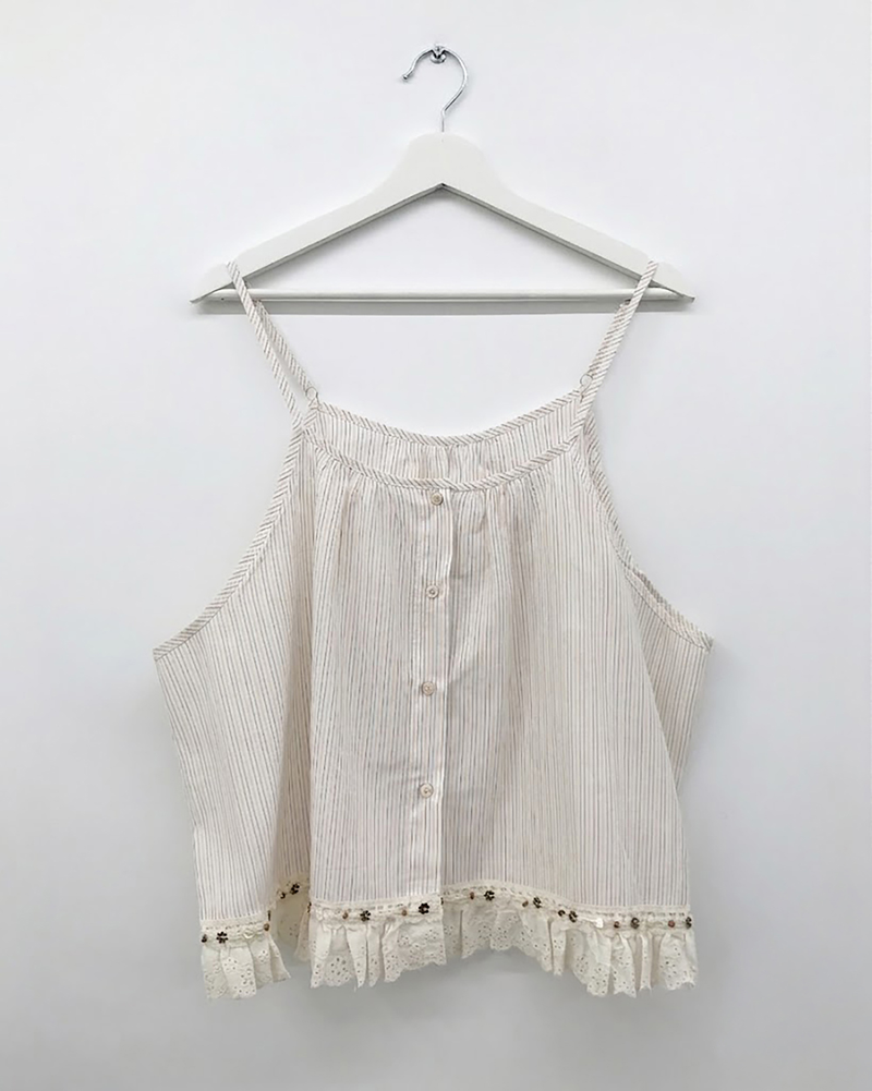 Clue Pearl Punched Bustier (2color)