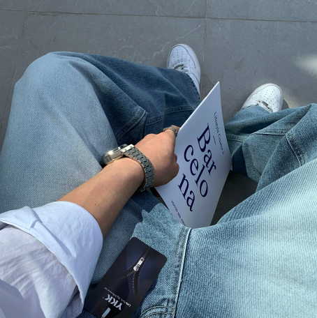 Eden 535 Retro Washed Long Wide Denim