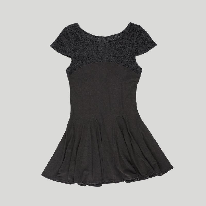 CURVED LINE FLARED DRESS