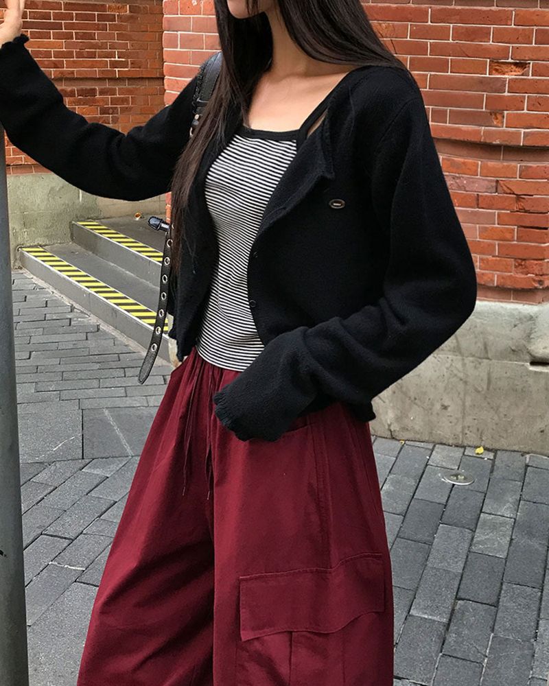 Candy Frill Knit Cardigan