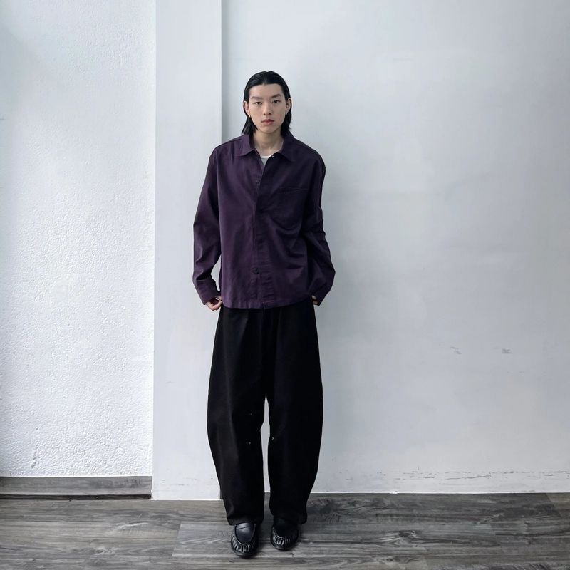 Muted Violet Shirt Jacket