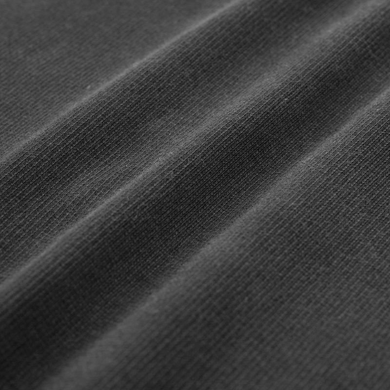 V NECK BUTTON HOODIE (CHARCOAL GREY)