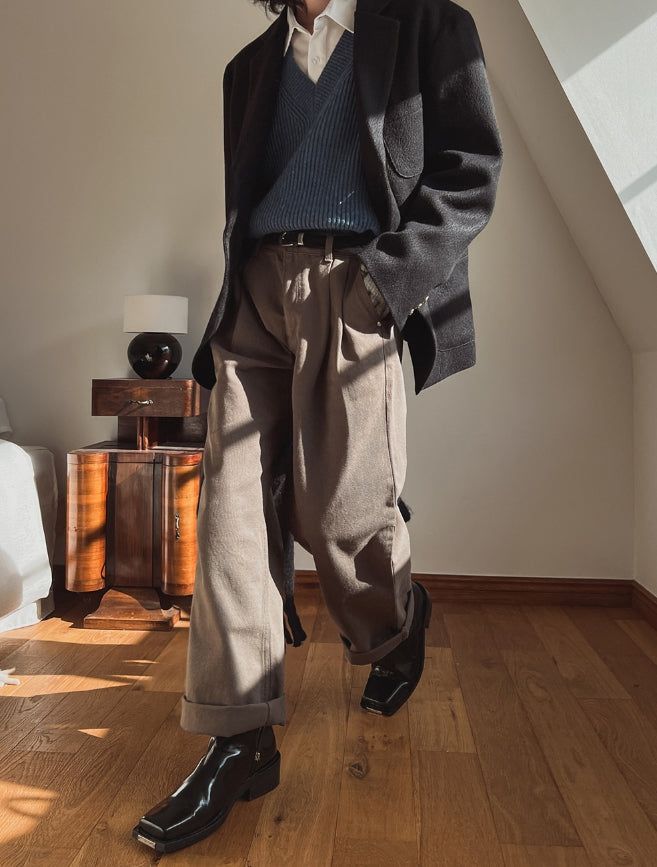 Koby two-tuck chino pants
